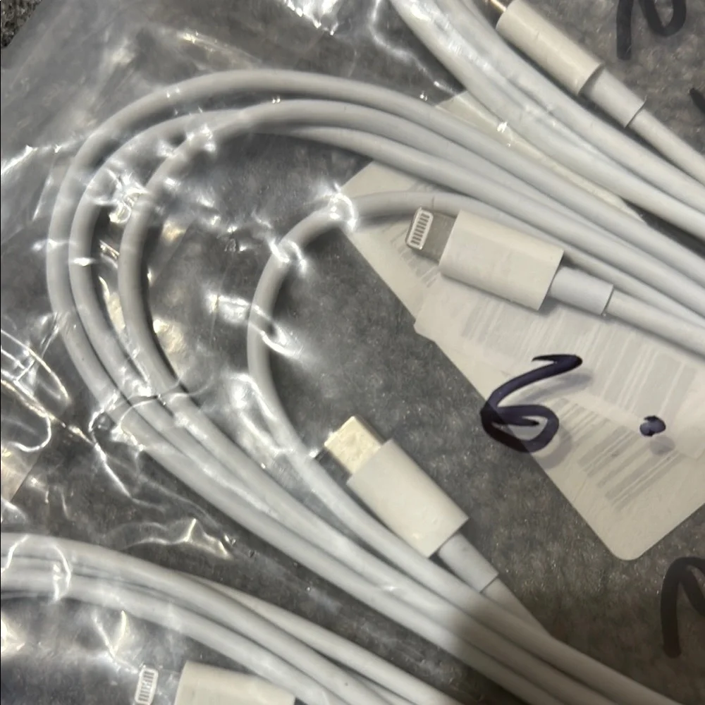 White iPhone USB Charging Cable
